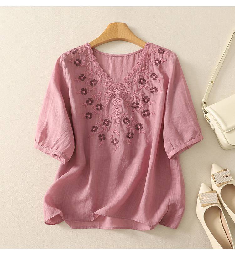 Stylist Pure Cotton Elegant Embrodery Top