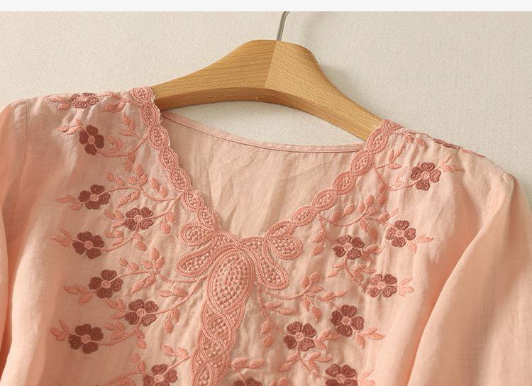 Stylist Pure Cotton Elegant Embrodery Top