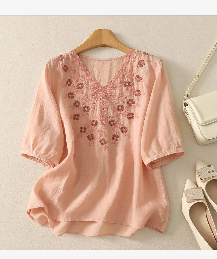 Stylist Pure Cotton Elegant Embrodery Top
