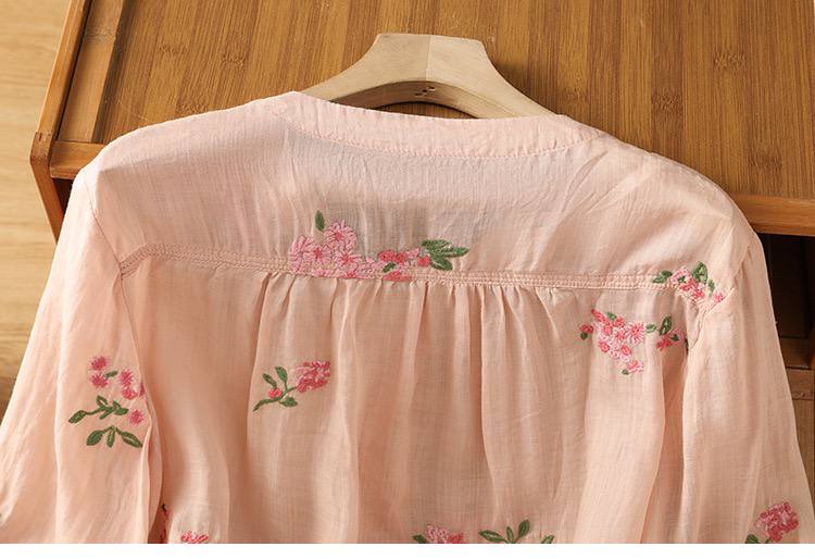 Pure Cotton Top With Elegant Embroidered