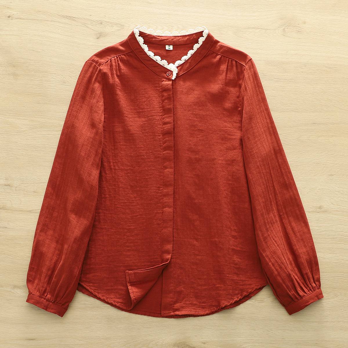 Pure Cotton Shirt With Beautiful Lace Work