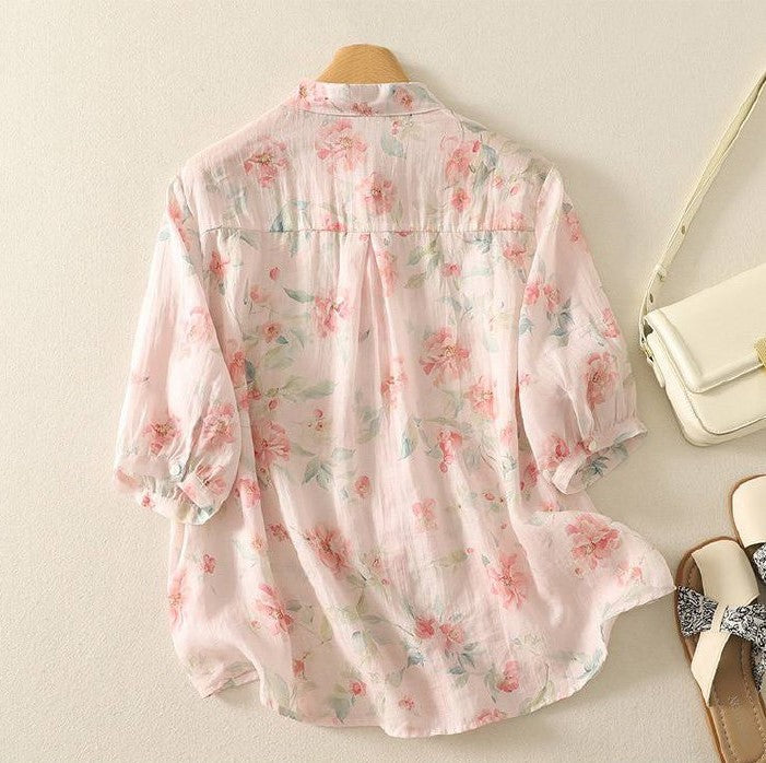 Pure Cotton Printed Full Sleeve Casual Shirt