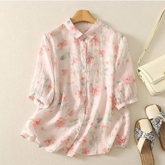 Pure Cotton Printed Full Sleeve Casual Shirt