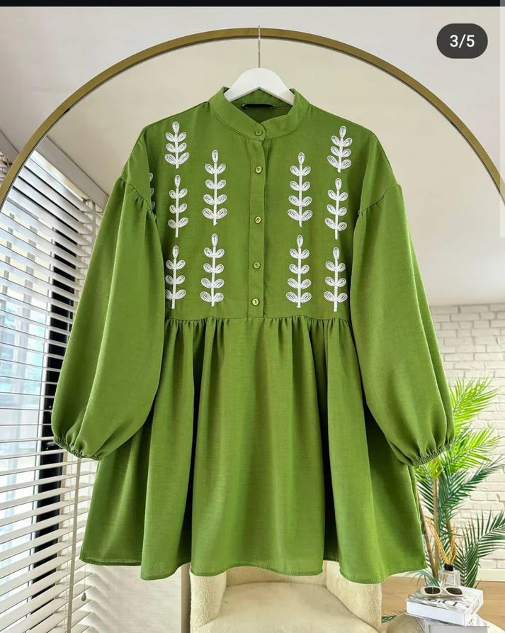 Pure Cotton Embroderied Elegant Top