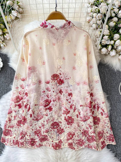 Autumn Full Sleeve Turn-Down Collar Casual Shirt