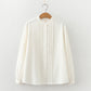 Pure Cotton Pleated Shirt With Lace Work