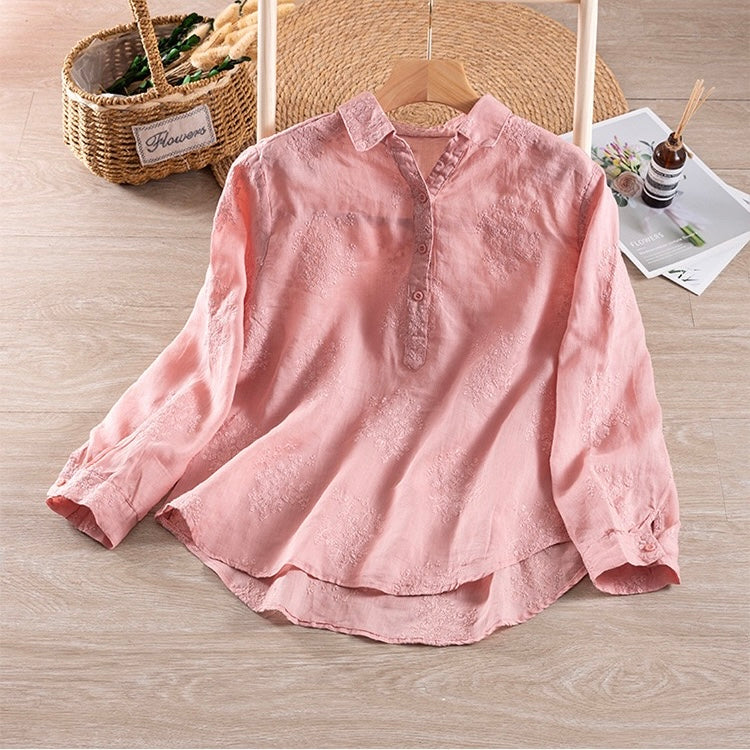 Embroidered Pure Cotton Comfortable Top