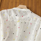 Pure Cotton Casual Shirt With Colorful Embroidered Butties