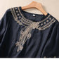 Pure Cotton Neck Embroidered Top