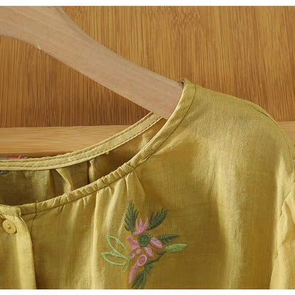 Petal Grace Embroidered Shirt