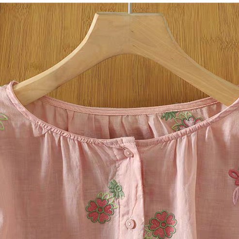 Petal Grace Embroidered Shirt