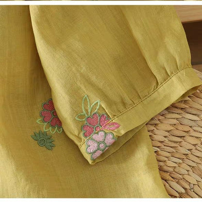 Petal Grace Embroidered Shirt