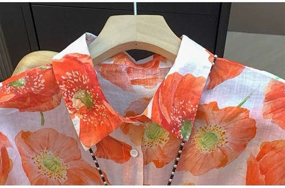 Floral Reverie Cotton Shirt