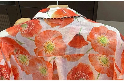 Floral Reverie Cotton Shirt