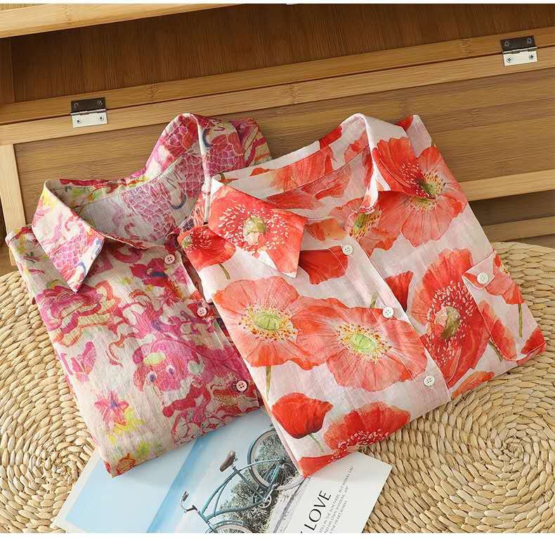 Floral Reverie Cotton Shirt