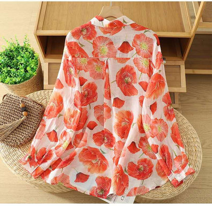 Floral Reverie Cotton Shirt