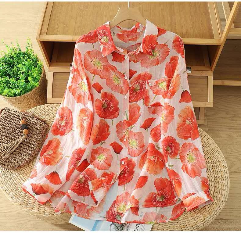 Floral Reverie Cotton Shirt
