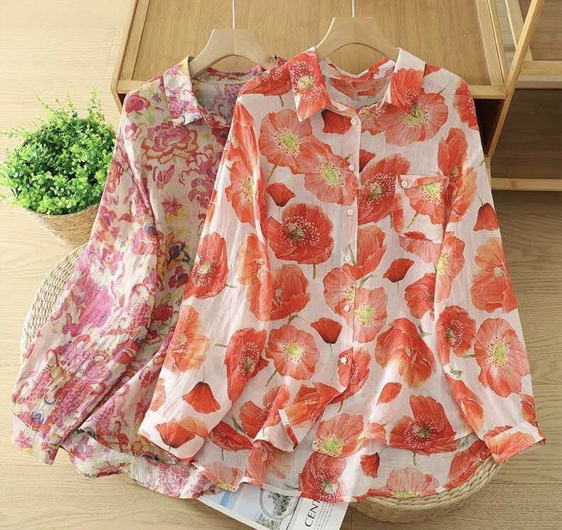 Floral Reverie Cotton Shirt