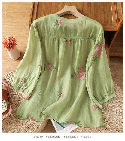 Pure Cotton Top With  Elegance Embroidered Top