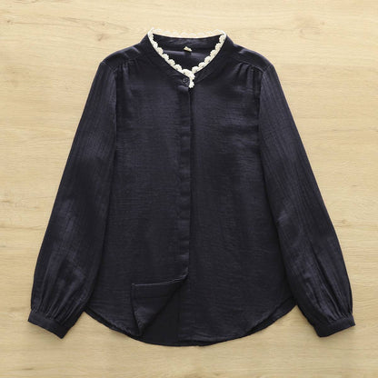 Pure Cotton  Shirt With Beautiful Lace Work