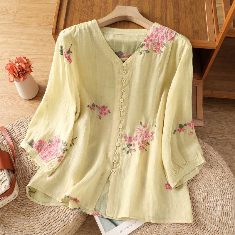 Pure Cotton Top With  Elegance Embroidered Top