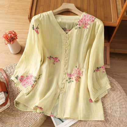Pure Cotton Top With  Elegance Embroidered Top