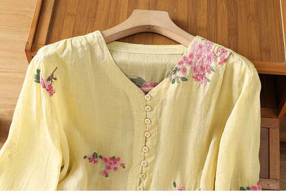 Pure Cotton Top With  Elegance Embroidered Top