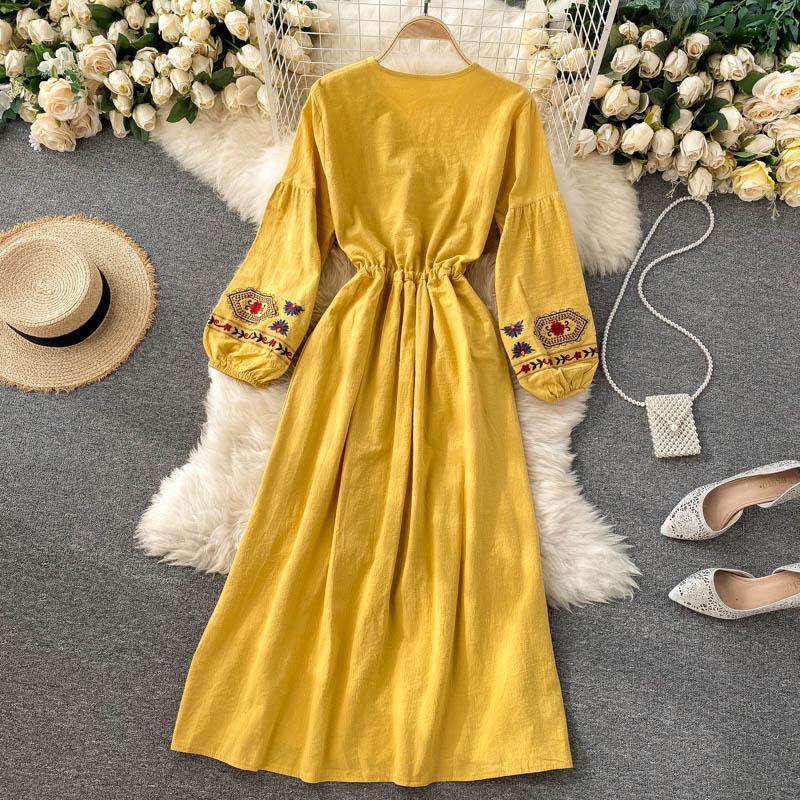 Rayon Embriodered Western Boho Long Maxi Dress