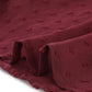 Maroon Fit & Flare V-Neck Georgette Dress
