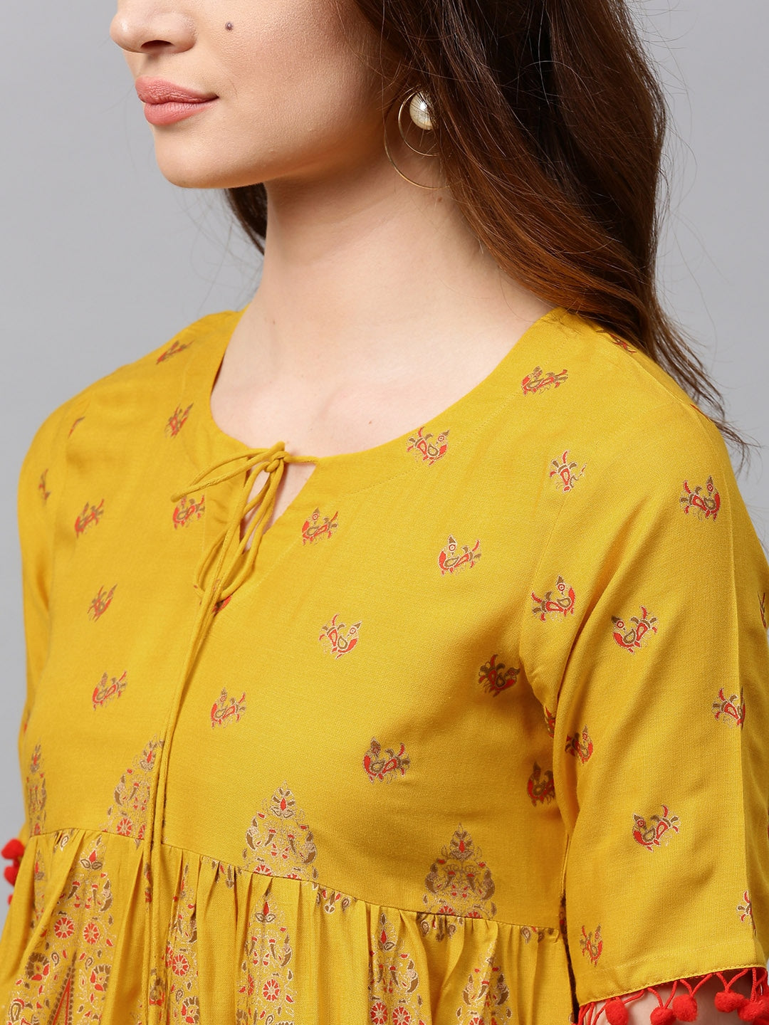 Elegent Designer Floral Printed Top